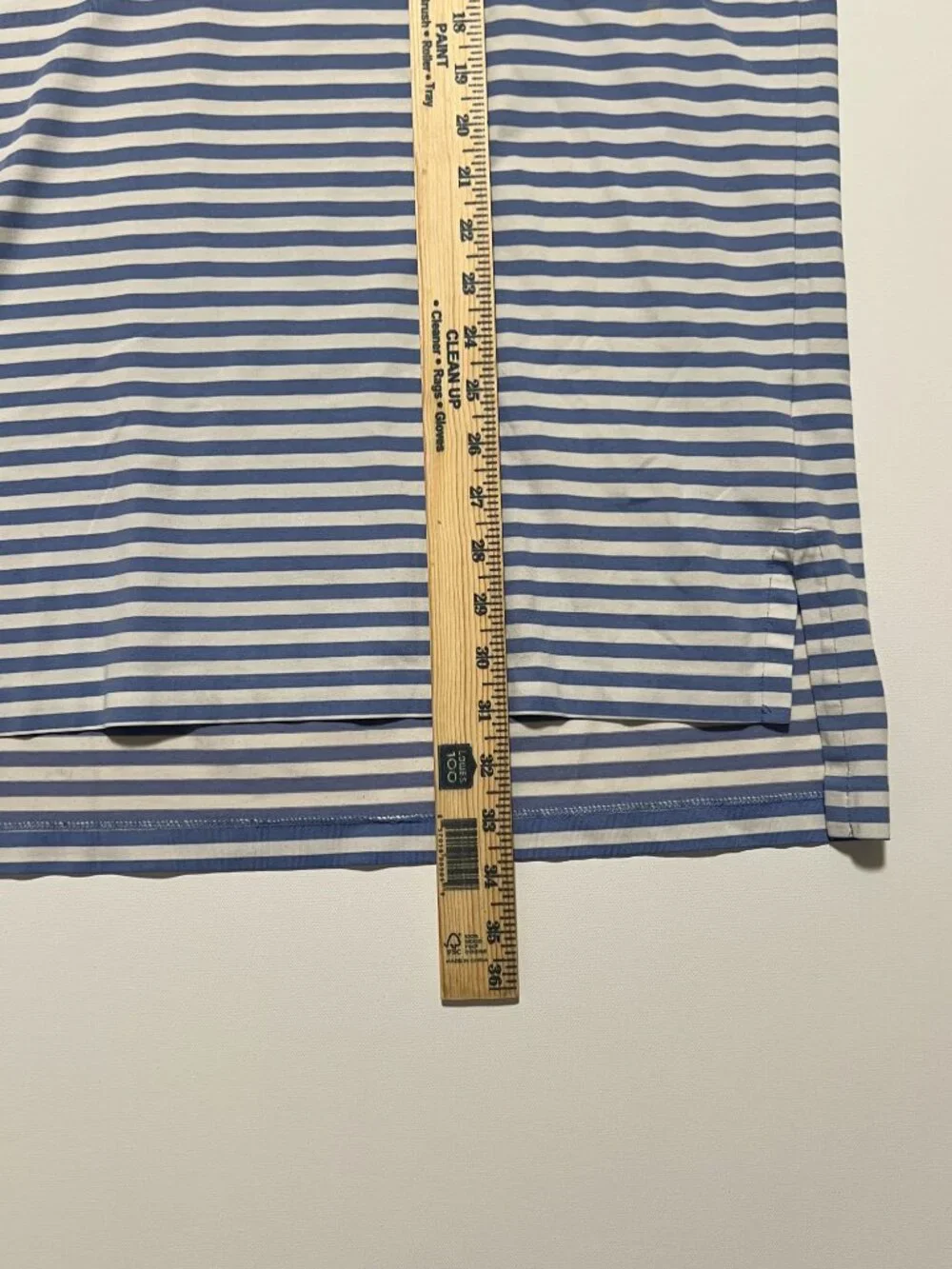 Polo Golf Ralph Lauren Performance Shirt Stretch Striped Blue Men's size XL